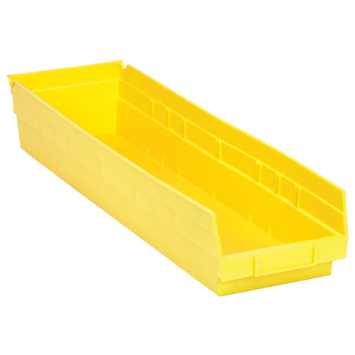 Shelf Bins, 6-5/8" W x 4" H x 23-5/8" D, Yellow, 50 lbs. Capacity PB Rental Co. Ltd.