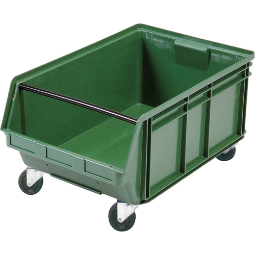 Bac g&eacute;ant empilable et mobile, 11-7/8" ha x 18-3/8" la x 29" p, Capacit&eacute; de 150 lb, Vert PB Rental Co. Ltd.