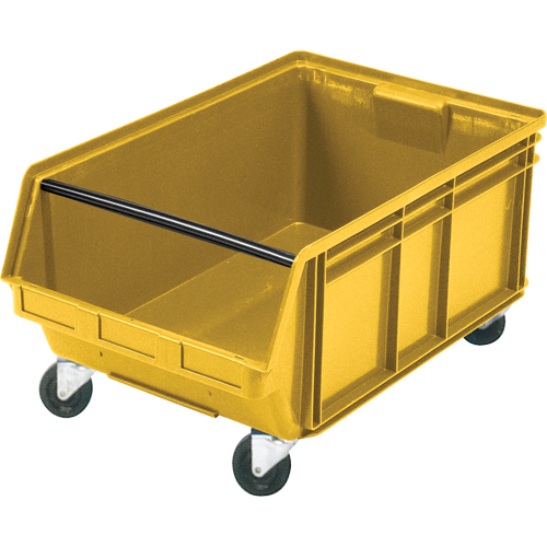 Mobile Giant Stacking Bin, 11-7/8" H x 18-3/8" W x 29" D, 150 lbs. Capacity, Yellow PB Rental Co. Ltd.
