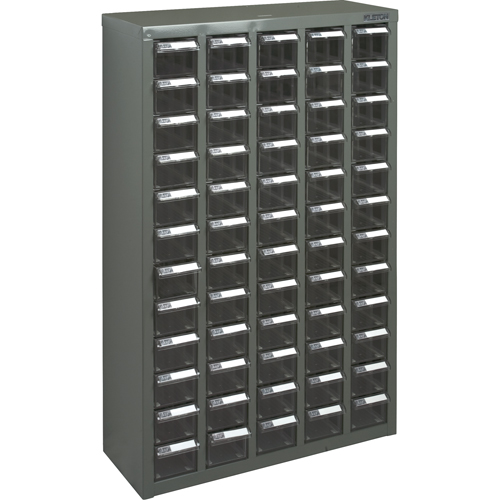 Casiers pour pi&egrave;ces KPC-500, Acier galvanis&eacute;, 60 tiroirs, 22-3/5" x 8-7/10" x 36-9/10", Gris PB Rental Co. Ltd.