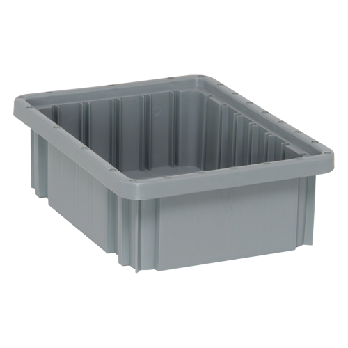 Contenants Divider Box, Plastique, 10,9" la x 8,3" p x 3,5" h, Gris PB Rental Co. Ltd.