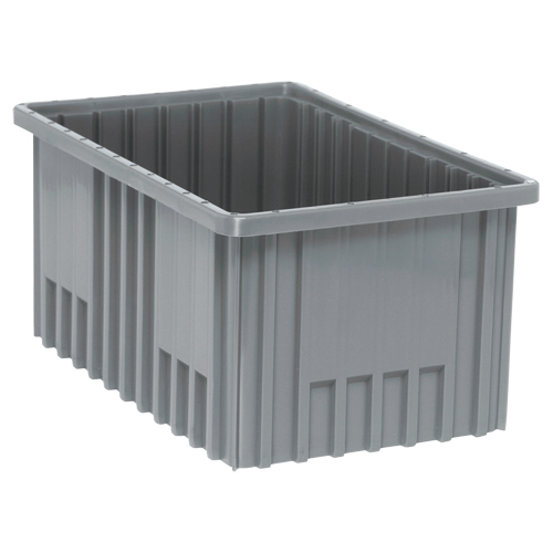 Contenants Divider Box, Plastique, 16,5" la x 10,9" p x 8" h, Gris PB Rental Co. Ltd.