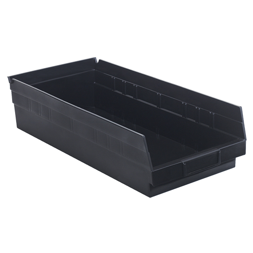 Bac pour &eacute;tag&egrave;re &eacute;conomique, 8-3/8" la, 4" h x 17-7/8" p, Noir PB Rental Co. Ltd.