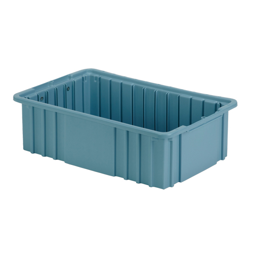 Contenant Divider Box, Poly&eacute;thyl&egrave;ne, 15,5" la x 9,9" p x 5" h, Bleu p&acirc;le PB Rental Co. Ltd.