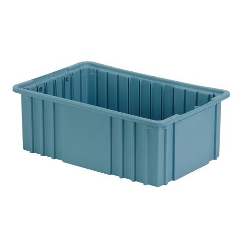 Contenant Divider Box, Poly&eacute;thyl&egrave;ne, 15,5" la x 9,9" p x 6" h, Bleu p&acirc;le PB Rental Co. Ltd.
