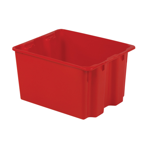 Polylewton Stack-N-Nest&reg; Containers, 12" x 21" x 17", Red PB Rental Co. Ltd.