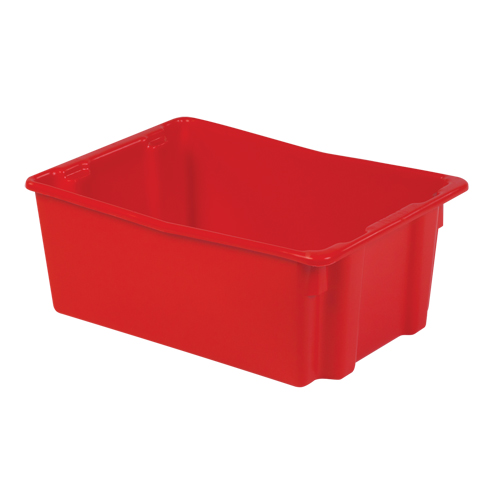 Contenants Stack-N-Nest Polylewton, 10,5" x 26,1" x 18,7", Rouge PB Rental Co. Ltd.