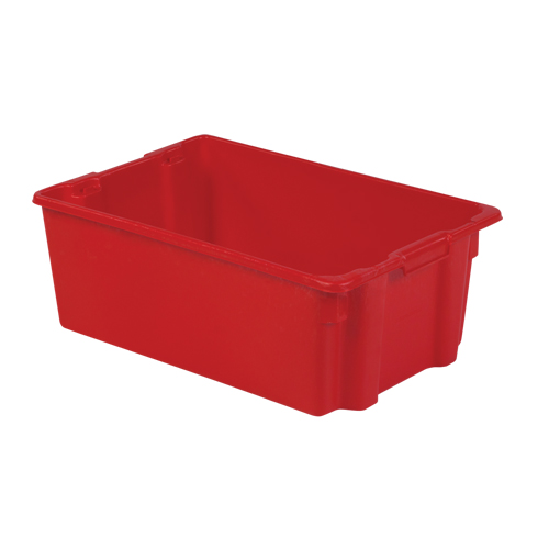 Contenants Stack-N-Nest Polylewton, 10,5" x 28,4" x 18,7", Rouge PB Rental Co. Ltd.