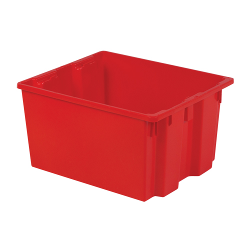 Polylewton Stack-N-Nest&reg; Containers, 13" x 24" x 20", Red PB Rental Co. Ltd.