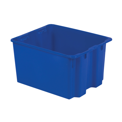 Polylewton Stack-N-Nest&reg; Containers, 12" x 21" x 17", Blue PB Rental Co. Ltd.