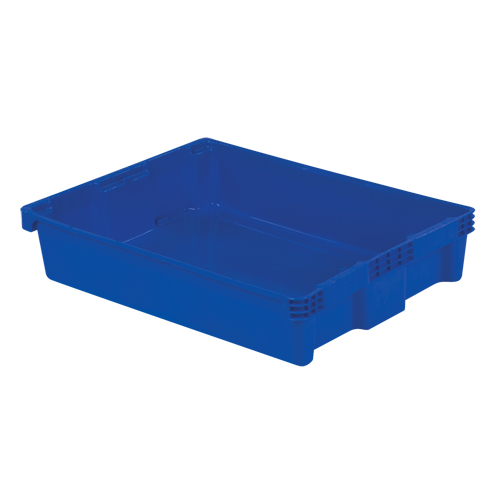 Polylewton Stack-N-Nest&reg; Containers, 6.1" x 29.6" x 22.4", Blue PB Rental Co. Ltd.