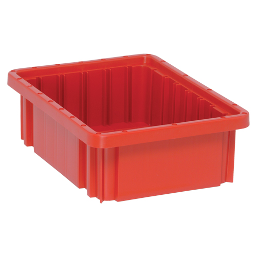 Contenants Divider Box, Plastique, 10,9" la x 8,3" p x 3,5" h, Rouge PB Rental Co. Ltd.