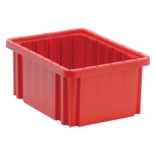 Divider Box&reg; Containers, Plastic, 10.9" W x 8.3" D x 5" H, Red PB Rental Co. Ltd.