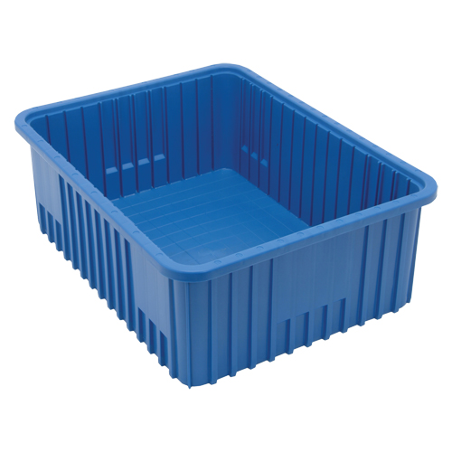 Divider Box&reg; Containers, Plastic, 22.5" W x 17.5" D x 8" H, Blue PB Rental Co. Ltd.
