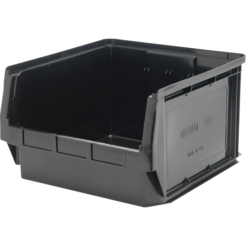 Stacking Container, 18.375" W x 18.375" D x 11.875" H, Black PB Rental Co. Ltd.