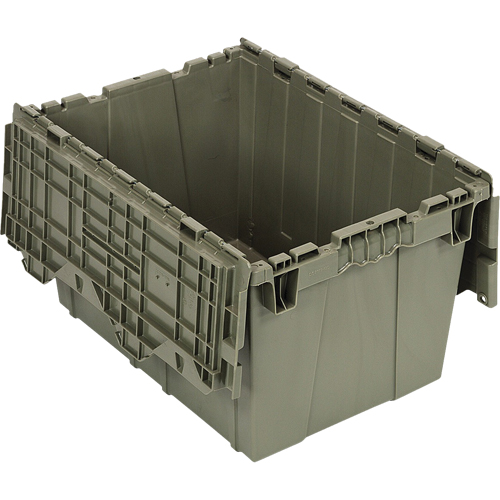 Conteneur &agrave; couvercle attach&eacute;, 12,75" x 19,25" x 15,25", Vert PB Rental Co. Ltd.