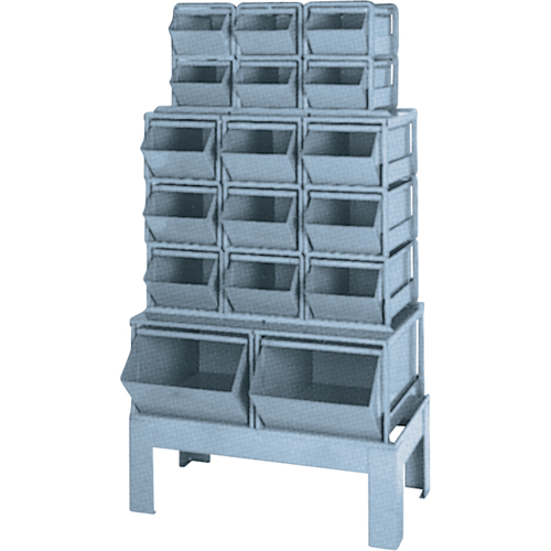 Pre-Engineered Bin Combination, 1000 lbs. Cap., 33-1/2" W x 19 1/2" D x 54-1/4" H, Blue PB Rental Co. Ltd.