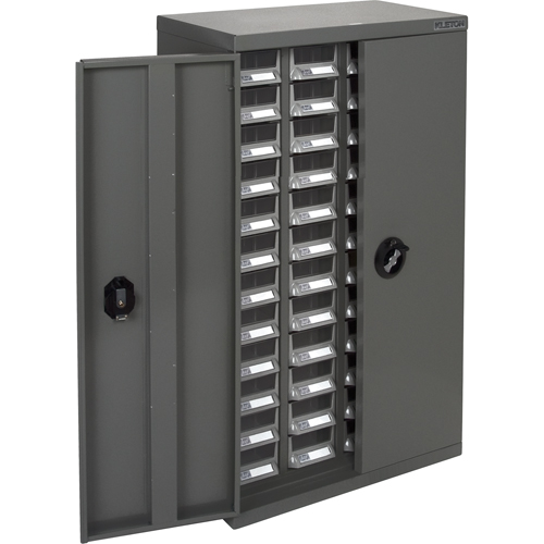 KPC-400 Parts Cabinet, Galvanized Steel, 48 Drawers, 22-3/5" x 10-4/5" x 36-9/10", Grey PB Rental Co. Ltd.