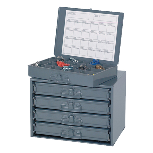 Armoires &agrave; portes coulissantes, Acier, 4 compartiments, 20" la x 15-3/4" p, 15" h, Gris PB Rental Co. Ltd.