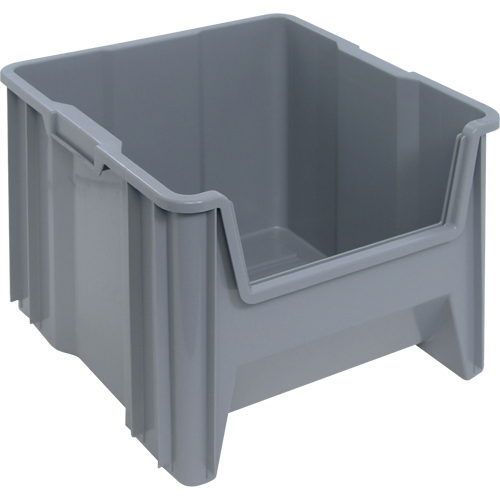 Contenants &agrave; empiler g&eacute;ants, 16,5" la x 17,5" p x 12,5" h, Gris PB Rental Co. Ltd.