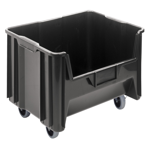 Mobile Giant Stack Container, 12-7/16" H x 19-7/8" W x 15-1/4" D, 250 lbs. Capacity, Black PB Rental Co. Ltd.