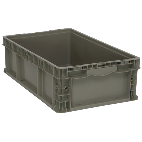 Contenant pliable et empilable, 15" la x 24" p x 7,5" h, Gris PB Rental Co. Ltd.