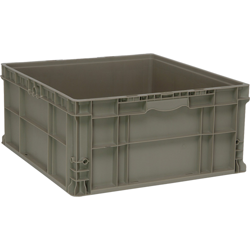 Contenant empilable, 22,5" la x 22,5" p x 11" h, Gris PB Rental Co. Ltd.