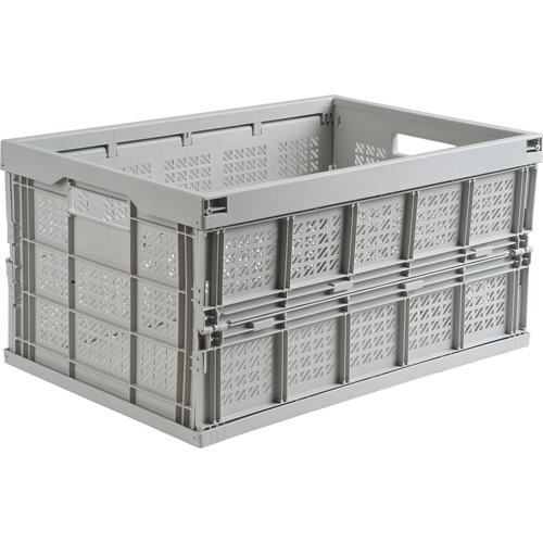 Bac repliable, 21" lo x 14" la x 10,5" h, Gris PB Rental Co. Ltd.