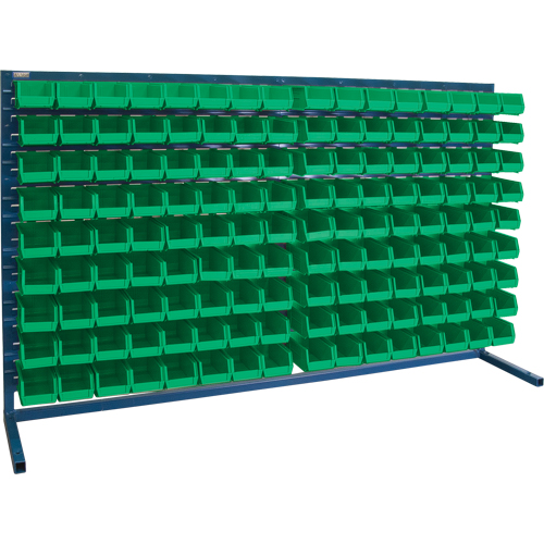 Rayonnage &agrave; persienne avec bacs, 144 bacs, 72" la x 15" p x 40" h PB Rental Co. Ltd.