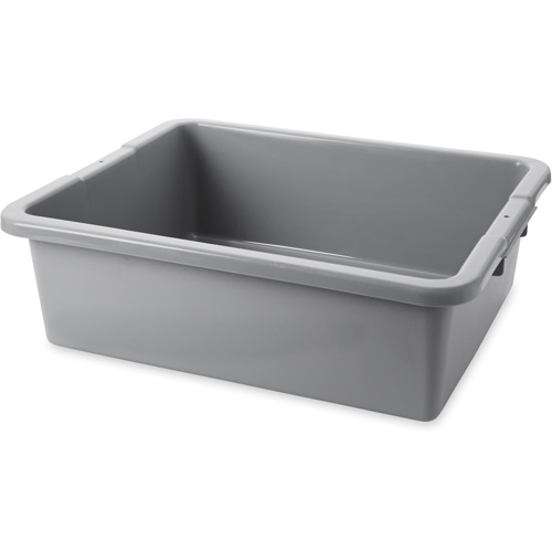 Undivided Bus/Utility Box, 7" H x 21.5" D x 17" L, Polyethylene, Grey PB Rental Co. Ltd.