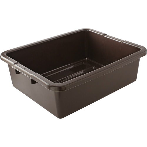 Undivided Bus/Utility Box, 7" H x 21.5" D x 17" L, Plastic, Brown PB Rental Co. Ltd.