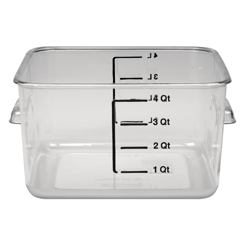 Rubbermaid&reg; Space Saving Square Container, Plastic, 3.8 L Capacity, Clear PB Rental Co. Ltd.