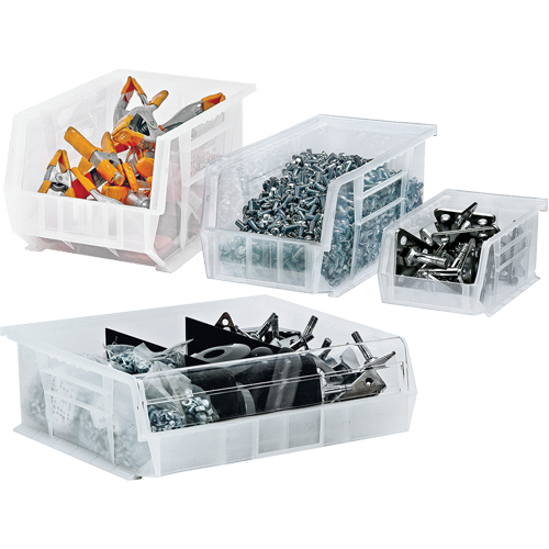Clear-View Ultra Stack & Hang Bin, 4-1/8" W x 4" H x 10-7/8" D, Clear PB Rental Co. Ltd.