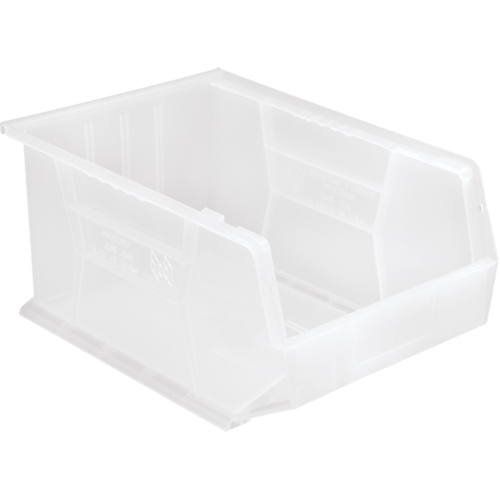 Bac transparent ultra empilable & suspendable, 11" la, 8" h x 16" p, Transparent PB Rental Co. Ltd.