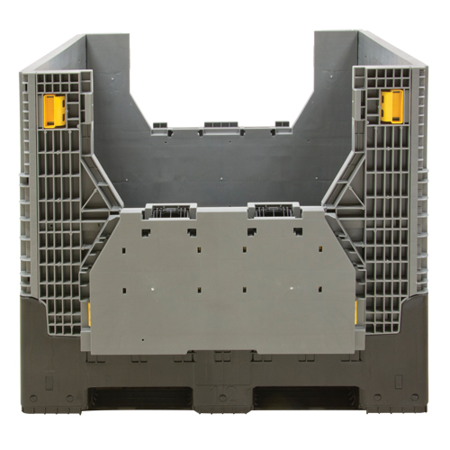 Contenant de vrac pliable, 47,2" lo x 39,4" la x 39,4" h, Gris PB Rental Co. Ltd.