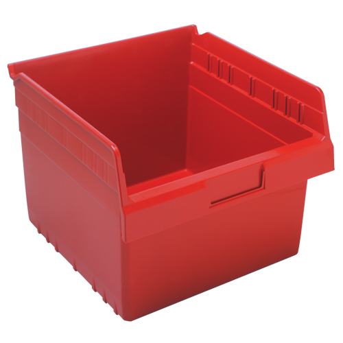 Store-Max Shelf Bins, 11-1/8" W x 8" H x 11-5/8" D, Red, 44 lbs. Capacity PB Rental Co. Ltd.