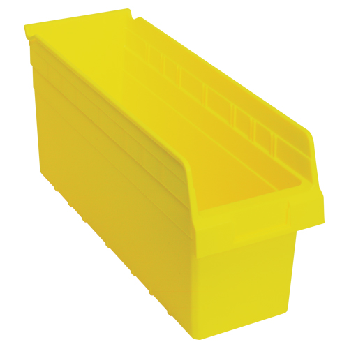 Store-Max Shelf Bins, 6-5/8" W x 8" H x 17-7/8" D, Yellow, 56 lbs. Capacity PB Rental Co. Ltd.