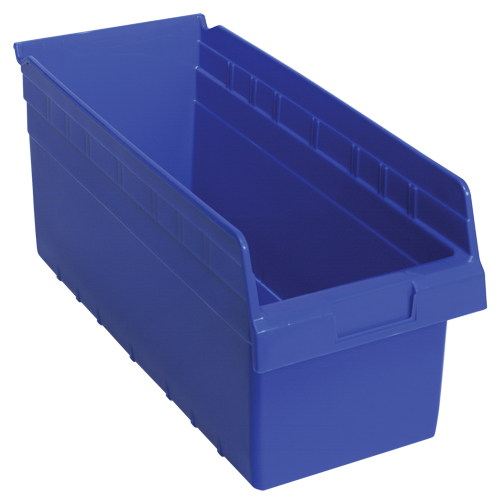 Bacs pour &eacute;tag&egrave;re Store-Max, 8-3/8" la x 8" H x 17-7/8" p, Bleu, Capacit&eacute; 56 lb PB Rental Co. Ltd.