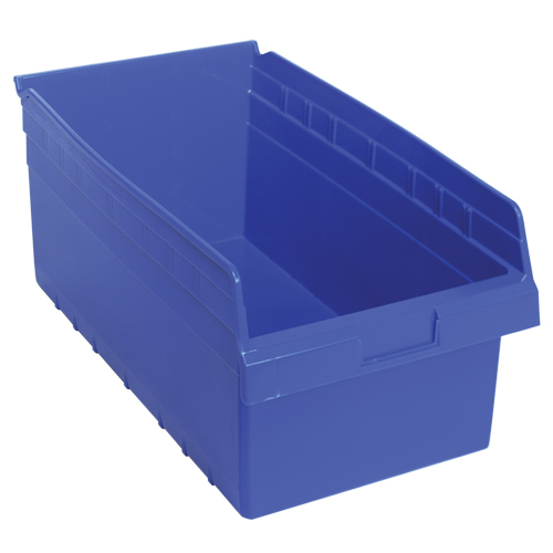 Bacs pour &eacute;tag&egrave;re Store-Max, 11-1/8" la x 8" H x 17-7/8" p, Bleu, Capacit&eacute; 56 lb PB Rental Co. Ltd.