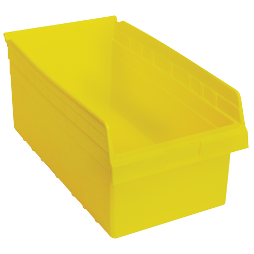 Store-Max Shelf Bins, 11-1/8" W x 8" H x 17-7/8" D, Yellow, 56 lbs. Capacity PB Rental Co. Ltd.