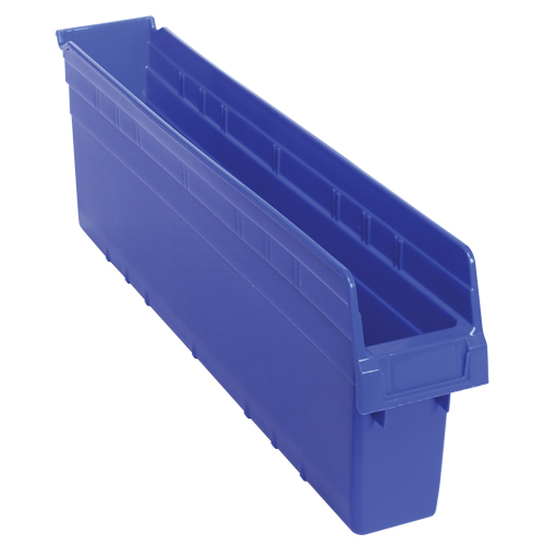 Bacs pour &eacute;tag&egrave;re Store-Max, 4-3/8" la x 8" H x 23-5/8" p, Bleu, Capacit&eacute; 68 lb PB Rental Co. Ltd.