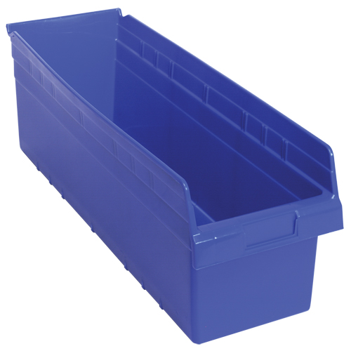 Bacs pour &eacute;tag&egrave;re Store-Max, 8-3/8" la x 8" H x 23-5/8" p, Bleu, Capacit&eacute; 68 lb PB Rental Co. Ltd.
