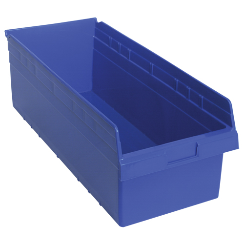 Bacs pour &eacute;tag&egrave;re Store-Max, 11-1/8" la x 8" H x 23-5/8" p, Bleu, Capacit&eacute; 68 lb PB Rental Co. Ltd.