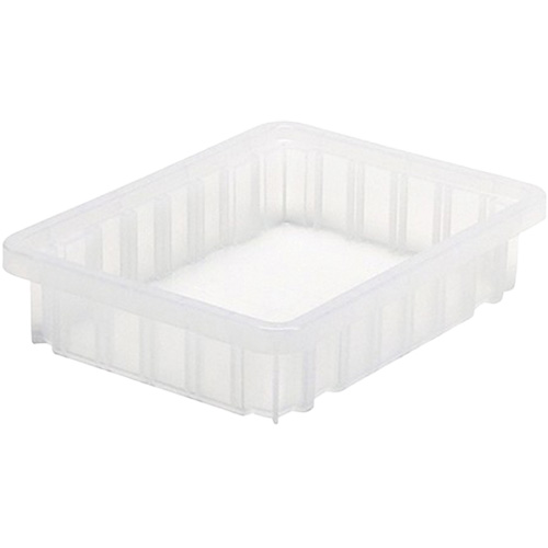 Divider Box&reg; Container, Plastic, 10.875" W x 8.25" D x 2.5" H, Clear PB Rental Co. Ltd.