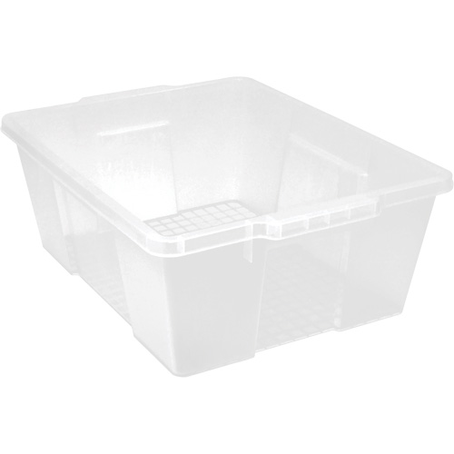 Contenant avec loquets en plastique,  la x 21" p x 7,75" h, Transparent PB Rental Co. Ltd.