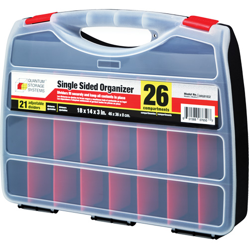 Plastic Compartment Box, 14" W x 18" D x 3" H, 26 Compartments PB Rental Co. Ltd.