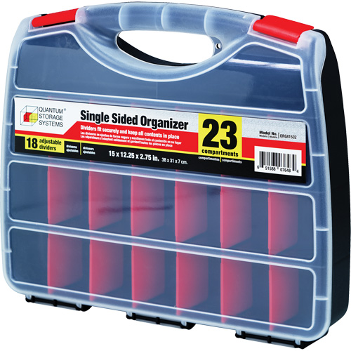 Boîte &agrave; compartiments en plastique, 12-1/4" la x 15" p x 2-3/4" h, 23 compartiments PB Rental Co. Ltd.