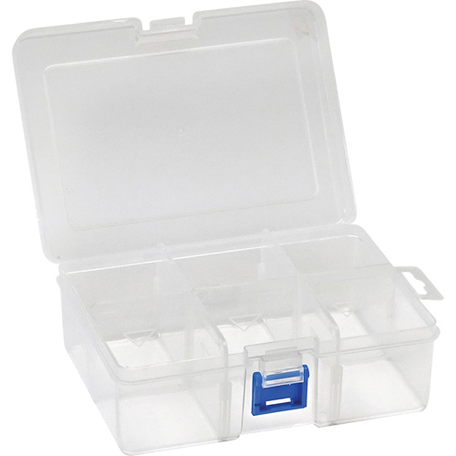 Boîte &agrave; compartiments en plastique, 4,75" la x 6,75" p x 2,25" h, 6 compartiments PB Rental Co. Ltd.