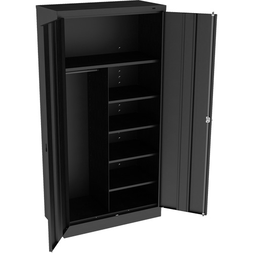 Combination Cabinet, 36" W x 18" D x 72" H, Black PB Rental Co. Ltd.