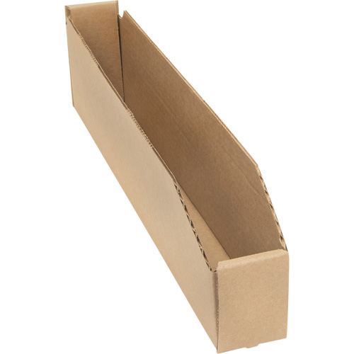 Deep Corrugated Parts Bins, 2-7/8" W x 17-1/4" D x 4-1/2" H, Beige PB Rental Co. Ltd.